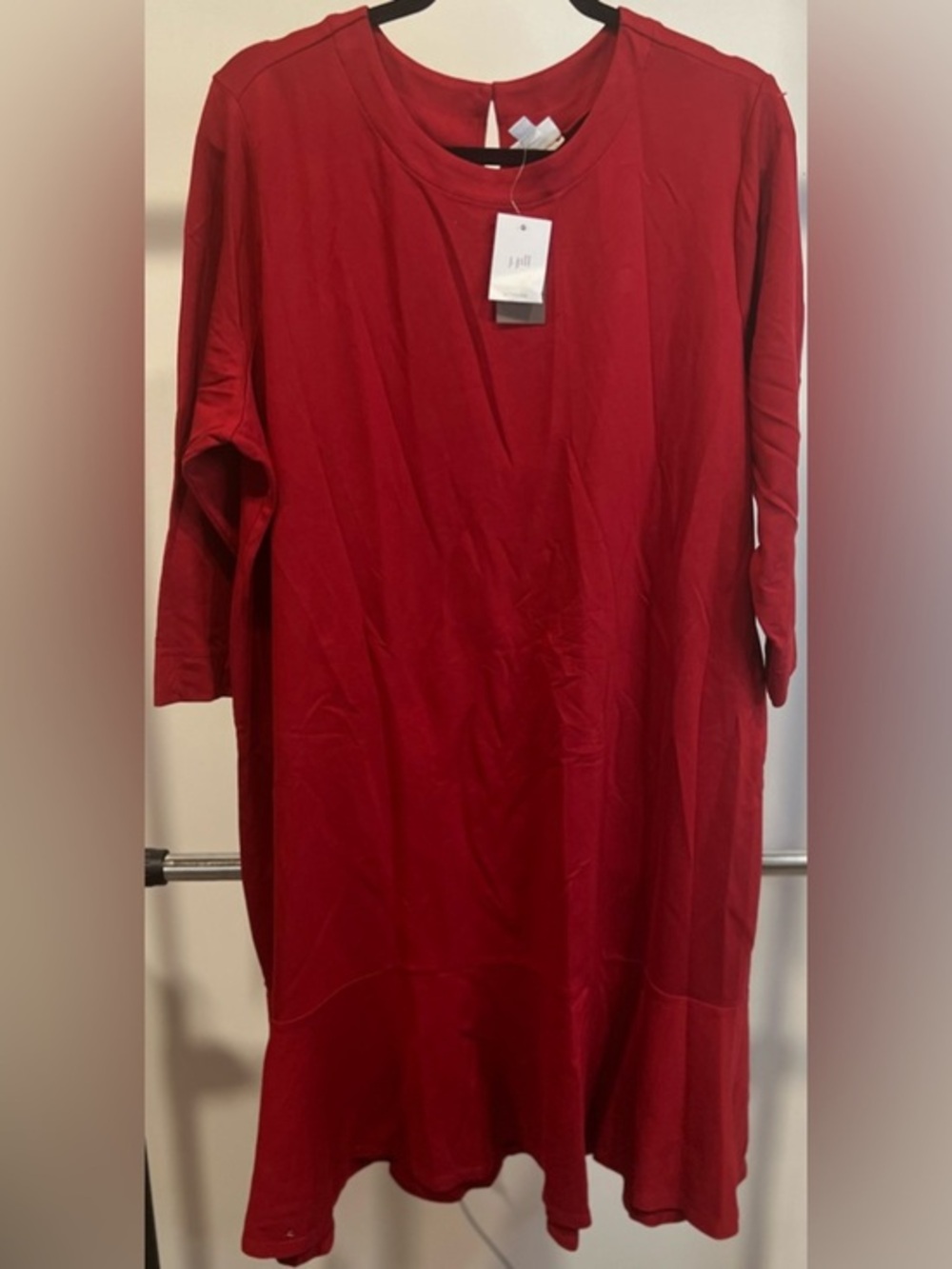 NWT J Jill Ponte Dress True Red Size XL Retail $109